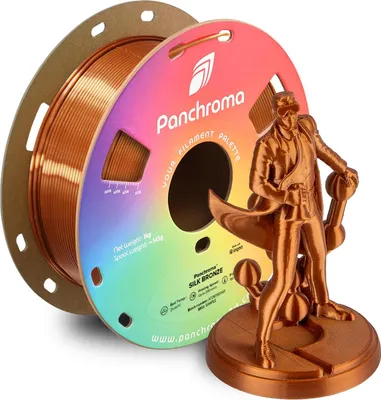 Zdjęcie produktu dla Panchroma™ PLA Silk, kolor: Silk Bronze, rozmiar filamentu: 1,75 mm, waga: 1 kg