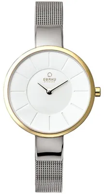 Zdjęcie produktu dla Obaku zegarek damski V149LXAIMC dwukolorowa bransoletka siatkowa