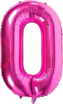Immagine prodotto di Decorazione con palloncini n. 0, grande, 40 cm, rosa, compleanno