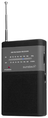 Produktbild von Sunstech RPS42, Tragbar, Analog, AM, FM, 0,5 W, 3,5 mm, Schwarz