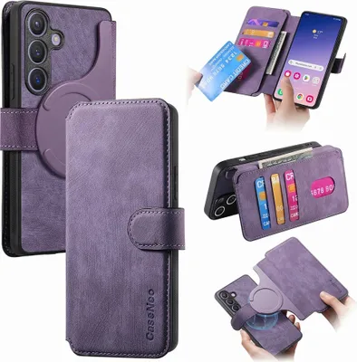 Produktbild von Samsung Galaxy S25 Hülle - CaseNeo 2-in-1 Klapphülle & Back Cover - Violett