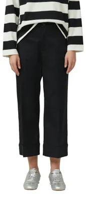 Productafbeelding van s.Oliver broek met hoge taille en omslagplooi