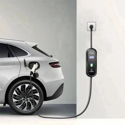 Zdjęcie produktu dla Kabel do ładowania samochodów elektrycznych, 16A, 3,5 kW, Typ 2 - długość 3,5 metra - wtyczka Typ 2 - przenośna ładowarka do pojazdów elektrycznych