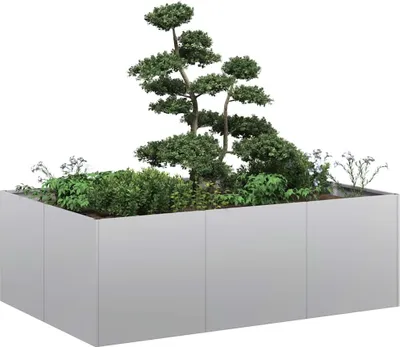 Produktbild von "2026 Promotion" Hochbeet - Pflanzkübel - 120x80x40 cm - Verzinkter Stahl - Beete CC32183