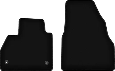 Immagine prodotto di Wielganizator Tappetini anteriori in velluto per Renault Kangoo II (2013-, furgoncino) neri, set 2 pz, con fissaggi