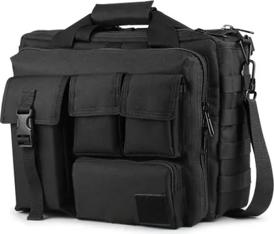 Produktbild von Arbeitstasche Laptop-Aktentasche 15,6-Zoll Wasserdichte Umhängetasche mit Taschen für Reise Business Schule Männer Frauen