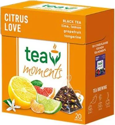 Obrázek produktu pro Tea Moments Citrus Love 34g (20 pyramid, černý čaj)