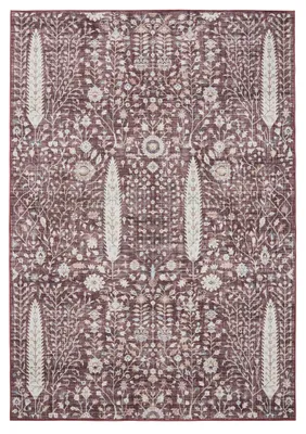 Produktbild von Waschbarer Teppich George Bordeaux 240x340 cm Wohnzimmer Rechteckig benuta
