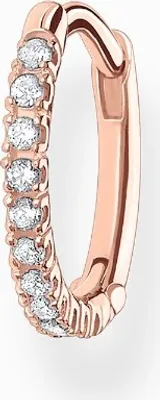 Produktbild von Thomas Sabo CR659-416-14 Creole Einzel Damen Weiße Steine Silber Roségold