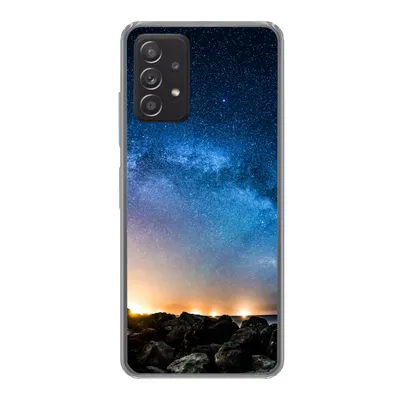 Produktbild von MuchoWow® Handyhülle Schutzhülle Hülle für Samsung Galaxy A33 5G Galaxie - Universum - Sonne - Jungen - Mädchen - Kinder Silikon Softcase Handy Hülle - Kartenhalter