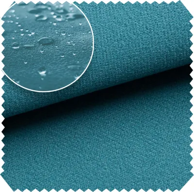 Produktbild von novely® TRITON - Microfaser Velours in Wildleder-Optik - Wasserabweisender Möbelstoff - Pflegeleichte Meterware 1lfm - Farbe: 13 Azurblau