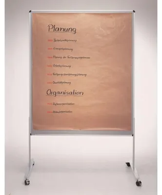 Produktbild von Moderationswand beidseitig Karton 1200x1500mm weiß VE=1