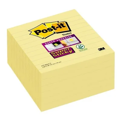 Zdjęcie produktu dla Zestaw notatników POST-IT Super Sticky 6 - 90 kartek - żółty
