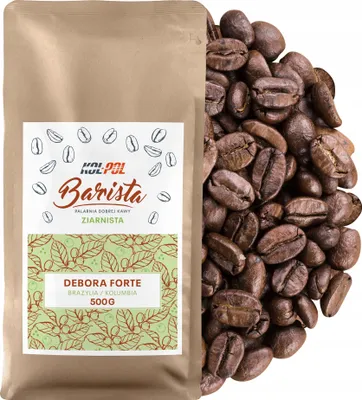 Zdjęcie produktu dla KAWA ZIARNISTA 500g Kawa Arabica Świeżo Palona - Debora Forte x Kol-Pol