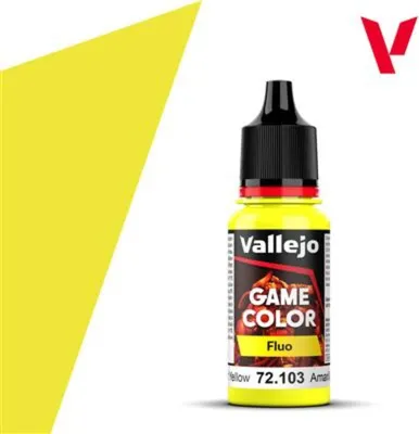 Image de Peinture acrylique Game Color Vallejo 72103 Fluo Yellow 17ml peinture miniature