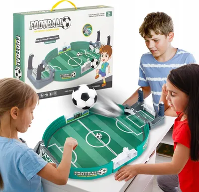 Produktbild von Outtec® Mini Tischfußball, Fußballspiel, Fußballspielzeug, Fußballspieler, Kickertisch - 57 x 28 cm - für Kinder und Erwachsene - Spielzeug