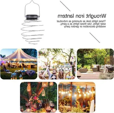 Immagine prodotto di Set di 4 lampade a spirale a LED impermeabili per terrazza e giardino