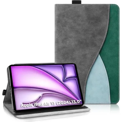 Productafbeelding van Beschermhoes voor iPad Air 13 inch M2 2024 / Pro 12,9 inch 2018, donkergrijs