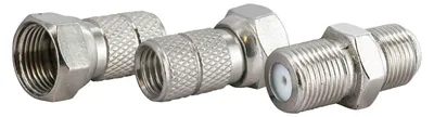 Produktbild von Schwaiger KVBS65 531, F-Typ, Silber, Sichtverpackung, 3 Stück(e)