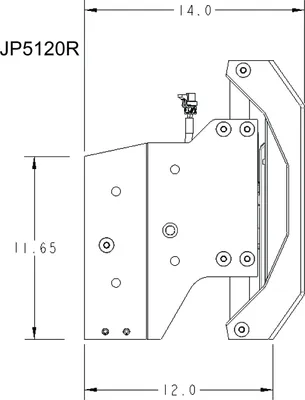 Produktbild von Dometic Seastarsolutions Jackplate Gen II Elektro Hydraulik Powerlift : Jackplate 12" 37,65kg