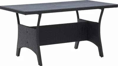 Obrázok produktu pre vidaXL Záhradný nábytok sety čierny polyratan
