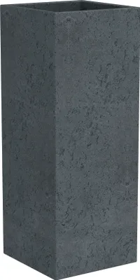 Produktbild von Scheurich 240/70 Hochgefäß C-Cube High Stony Black - 26 cm x 26 cm x 70 cm; 56502