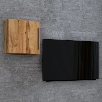 Produktbild von VCM Holzregal hängend | platzsparendes Regal | Maße: H. 50 x B. 50 x T. 30 cm | Elegantes Regal hängend | Aufbewahrungsregal | Bücherregal | Wandboard - Arila M