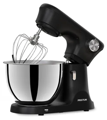 Zdjęcie produktu dla Robot kuchenny z funkcją miksera - moc 2000 W - miska ze stali nierdzewnej o pojemności 8 litrów - kolor czarny