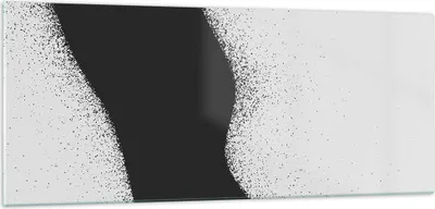 Produktbild von Bilder auf glas - Einteilig - Schwarz Staub Weiß - 100x40cm - Glasbilder - Wandbilder - Bilder - zum Aufhängen bereit - Wanddekoration aus Glas - Glas Bilder - Wandbild auf Glas - GAB100x40-4744