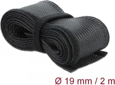 Produktbild von DeLOCK 18857, Schwarz, Polyester, V-2, 1,9 cm, 1 Stück(e), China