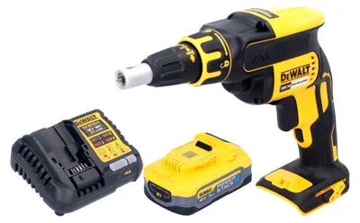 Produktbild von DeWalt DCF 620 H1 Akku Trockenbauschrauber 18 V 30 Nm Brushless + 1x Powerstack Akku 5,0 Ah + Ladegerät