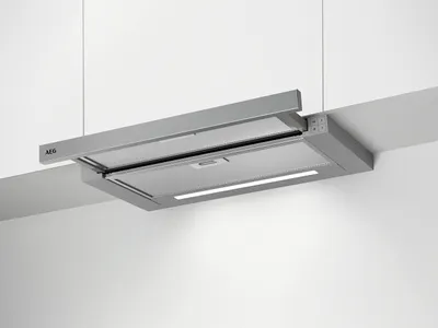 Produktbild von AEG AEG DPS3640AM Flachschirm-Dunstabzugshaube / Serie 5000 Extractor / Abluft oder Umluft / 60cm / Grau / max. 345 m³/h / min. 49 – max. 68 dB(A) / C / Kurzhubtasten / Grau DPS3640AM Grau