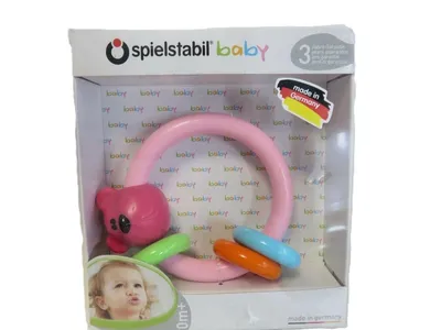 Produktbild von Spielstabil Babyspielwaren Klapperring rosa