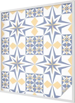Zdjęcie produktu dla Folia witrażowa - 116x100 cm - wzór witrażowy - nieprzezroczysta dekoracyjna folia do ochrony prywatności - samoprzylepna, ochrona przed promieniowaniem UV - wzór gwiazdy