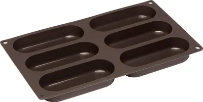 Image de Lurch Flexiform Hotdog Bun 30x17,5cm 6 fois marron