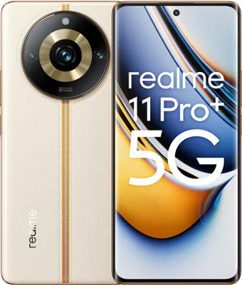 Image de realme 11 Pro+ 17 cm (6.7") Double SIM Android 13 5G USB Type-C 12 Go 512 Go 5000 mAh Beige