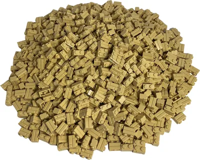 Obrázek produktu pro 100 LEGO kostek 1x2, světle béžová