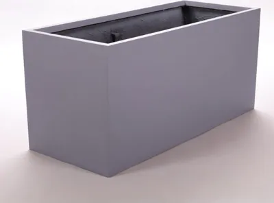 Produktbild von Elegant Einrichten | Pflanzkübel | Fiberglas | rechteckig | 120x50x55cm | grau.