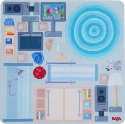 Produktbild von HABA Little Friends – Puppenhaus Klebe-Deko-Accessoires Stadtvilla