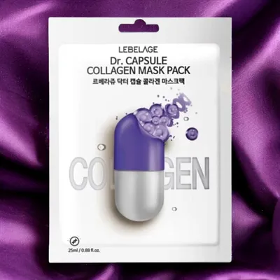 Obrázek produktu pro LEBELAGE - Capsule Collagen Mask Pack - Kolagenová plátýnková maska - 28 ml