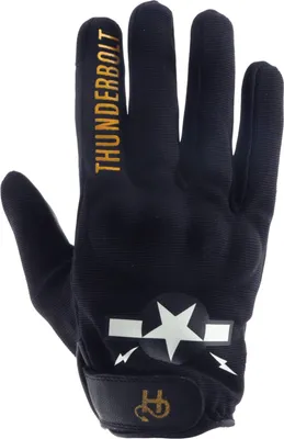 Produktbild von Helstons Thunderbolt Motorrad Handschuhe, schwarz, 10