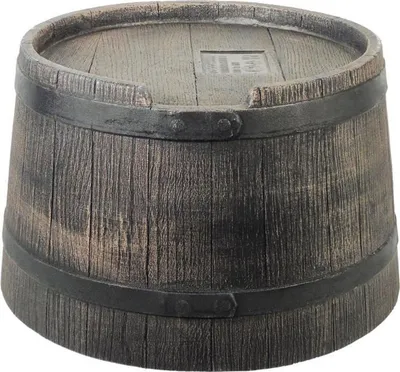 Obrázek produktu pro Přírodní stojan na sud na déšť s dřevěným vzhledem 45 x 28,5 cm hnědý