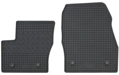 Gummifußmatten Set für Ford Transit Connect II (9/2018-2022), 2-teilig, schwarz