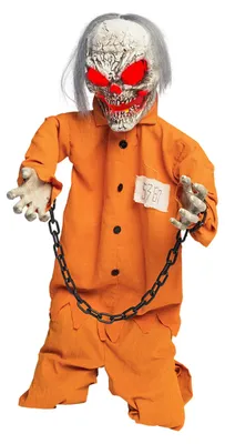 Produktbild von Animierte Halloween-Figur Gefangener in Ketten 100 cm -