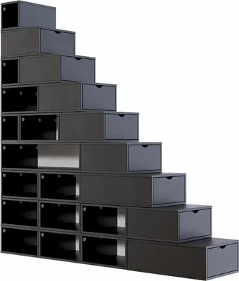 Immagine prodotto di Scaffale a gradini 225 cm - Nero