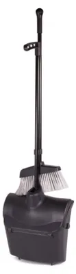 Produktbild von Benson Kehrschaufel und Burste mit langem Griff - selbstschliesender Deckel - 95 cm