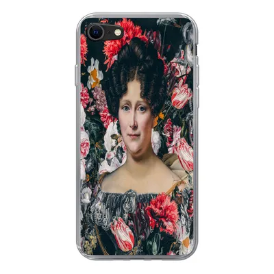 Produktbild von MuchoWow® Handyhülle Schutzhülle Hülle für iPhone SE 2022 Malerei - Blumen - Dubois Drahonet Silikon Softcase Handy Hülle - Schutzhülle