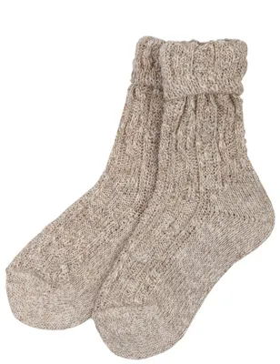 Produktbild von Isar-Trachten Kurze Kinder Socken zur Lederhose - 35648 | Beige Größe: 23-24