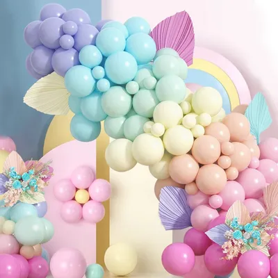 Produktbild von 107pcs Macaron Farbe Ballon Girlande Bogen Kit,Hochzeit Geburtstag Party Dekor Ballon
