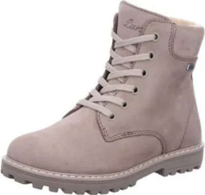 Produktbild von Lurchi Mädchen Stiefel taupe wasserdicht mit Schnürung und Reißverschluss